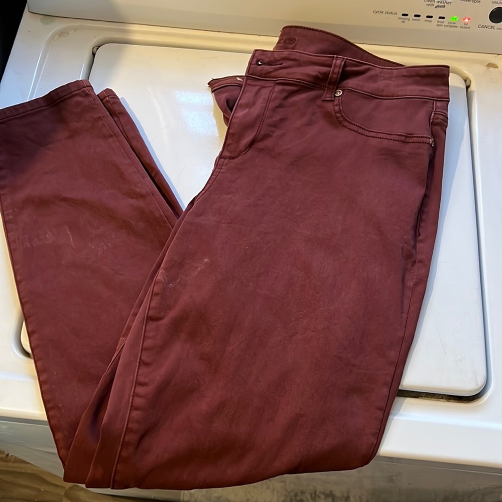 Maroon skinny